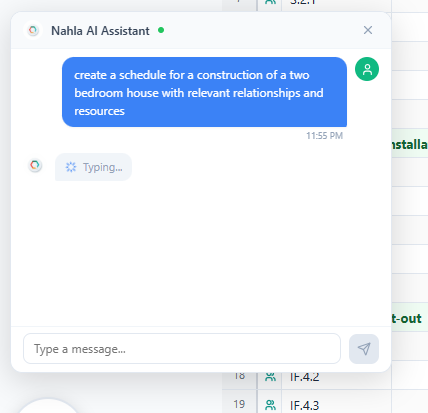 AI Schedule Generator — describe your project in plain English
