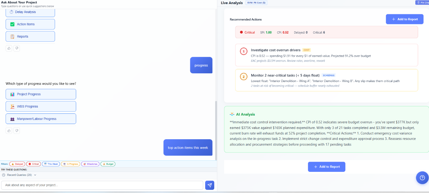 Nahla AI Analysis page
